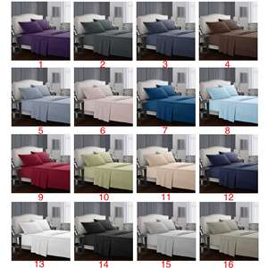 Vente en gros LJJZH225 2020 – Ensemble de literie en coton très populaire / Drap de lit / Housse de couette – Ensembles de couettes et édredons pour hôtels - Product Image 2