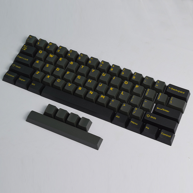 AFLION Custom Durable ISO9001 Certified PBT Doublehot Blue Red Yellow Grey Black Blank Keycaps for AFLION Switches Keyboard