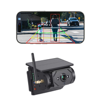 Caméra extérieure sans fil WiFi solaire alimentée pour bus, camionnette, camion, camping-car, prend en charge les téléphones Android