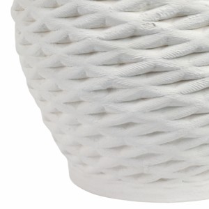 Vaso in porcellana stampato in 3D con texture, per soggiorno, decorazione per la casa, elemento scultoreo per la camera da letto. - Product Image 5
