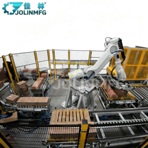 Ligne de palettisation et d'emballage automatique pour sacs tissés avec pesage et codage, robot 6 axes robuste et personnalisable - Product Image 2