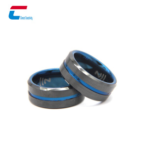 Anillo de pago conectado con chips NFC LF/HF/UHF de acero inoxidable/cerámica de diseño personalizado - Product Image 2