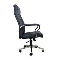 Chaise de bureau ergonomique moderne ML pour la maison, réglable en hauteur, avec appui-tête fixe, pivotante en acier inoxydable, support lombaire pour le gaming