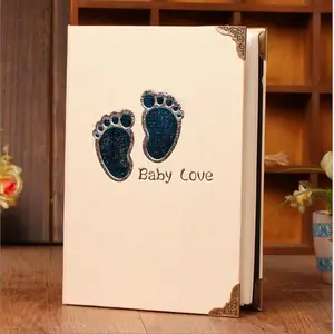 Seaypresente atacado 4r 4d tamanho de scrapbook, capa dura girafa padrão de 1 ano de aniversário bebê foto álbum presente