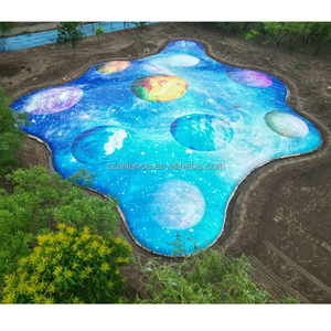 Trampolino Gigante da Esterno con 10 Palline, Grande Nuvola Rimbalzante, Cuscino per Salti per Bambini all'Aperto - Product Image 2