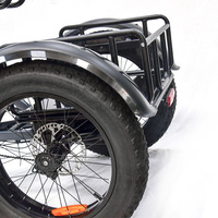 Tricycle électrique ZM300 à longue autonomie avec assistance à la traction, pneus larges de 20 pouces, différentiel de stationnement pour personnes âgées