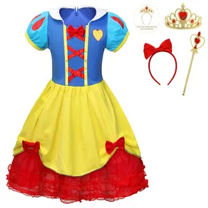 Wholesale Snow White Dress For Girl + Three Accessories Kids Dress Princess Dress Princess For amzbarley
