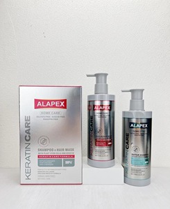 ALAPEX 98% Soin Réparateur à Domicile Sans Sulfate Brillance Intense Lissage Kératine Shampooing + Masque Capillaire 750ml - Product Image 2