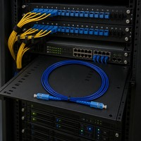 Cordon de brassage fibre optique multimode LC UPC vers LC UPC OM3, câble duplex blindé avec gaine LSZH pour centre de données et utilisation extérieure FTTA