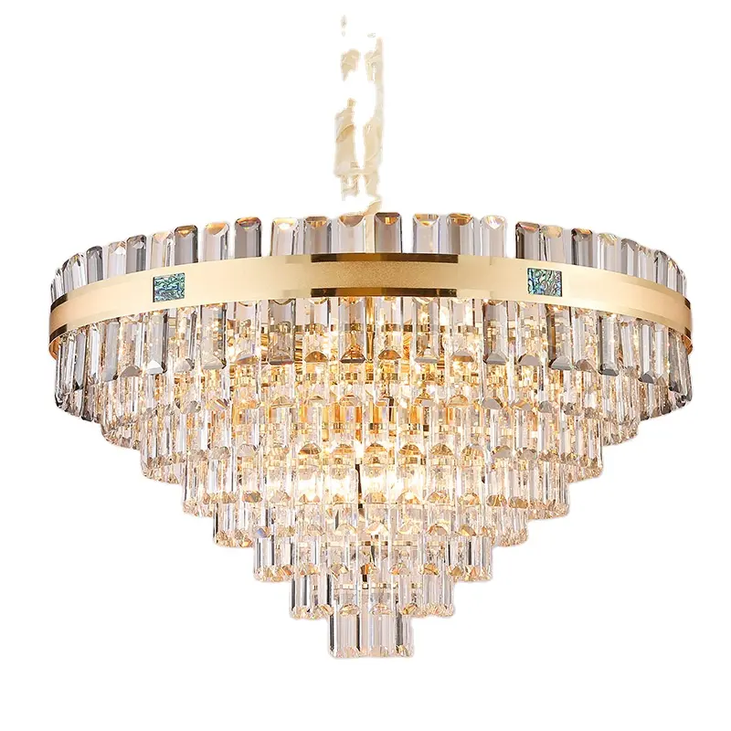 Wholesale Living Room Decorate Pendant Ceiling Home Modern Luxury Crystal Chandelier Light