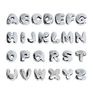 Lettres de l'alphabet en cristal A-Z, accessoires capillaires personnalisés pour collier de chien, style luxueux, toutes saisons, toutes occasions - Product Image 1