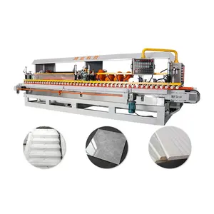 Hongyi 14 Schleif köpfe automatische Platte Lichtbogen poliers tein horizontale Fase Schleifen Granit Maschine Kanten linie Polieren