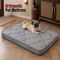 Matelas orthopédique pour chien avec hauteur de 11 cm, choix de tissu de housse personnalisé, matelassage et passepoil pour marques privées