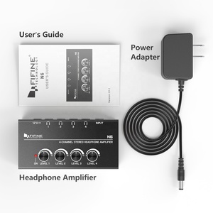 เครื่องขยายเสียง <span class=keywords><strong>Fifine</strong></span> N6 แบบพกพา ระดับมืออาชีพ 4 แชนแนล สำหรับดีเจ อุปกรณ์เสียงขนาดเล็ก - Product Image 2