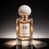 Ventes d'usine, flacon de parfum cylindrique recyclable avec des rayures verticales, 30 ml, 50 ml, 100 ml, boîte d'emballage personnalisée