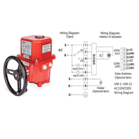 Vanne à boisseau sphérique motorisée électrique MIT-UNID-CNS Taiwan OEM, base de vanne de régulation UM-4 DN50-DN100 AC110V-440V, couple élevé, garantie 1 an