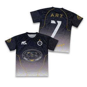 Camiseta gráfica personalizada Sublimación Diseño Malla Vintage Deportes Hombro caído Camisetas - Product Image 1