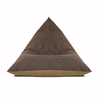 Canapé forme triangulaire confortable pour femmes, sac tricoté, forme xl, meilleur vente de gros