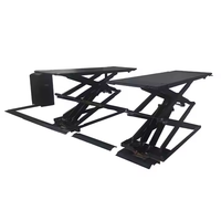 Ascenseur hydraulique de voiture ultra-mince de 3500kg facile à utiliser petit élévateur à ciseaux automatique à double plate-forme