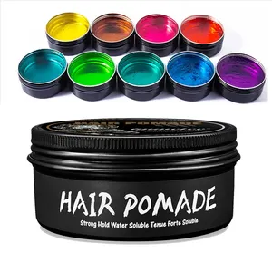 Pomade rambut OEM/ODM 100/150/200ml Gel penataan kustom lilin rambut organik kuat tahan untuk pria