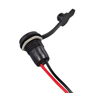 Conector Hembra de Alimentación CC 5.5x2.0-2.5mm 5521 25 para Montaje en Panel, Metálico, con Tuerca y Arnés de Cableado a Presión - Product Image 3