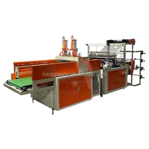 Auto Plastic Shopping Polythene Bags nylon cutting and sealing machine