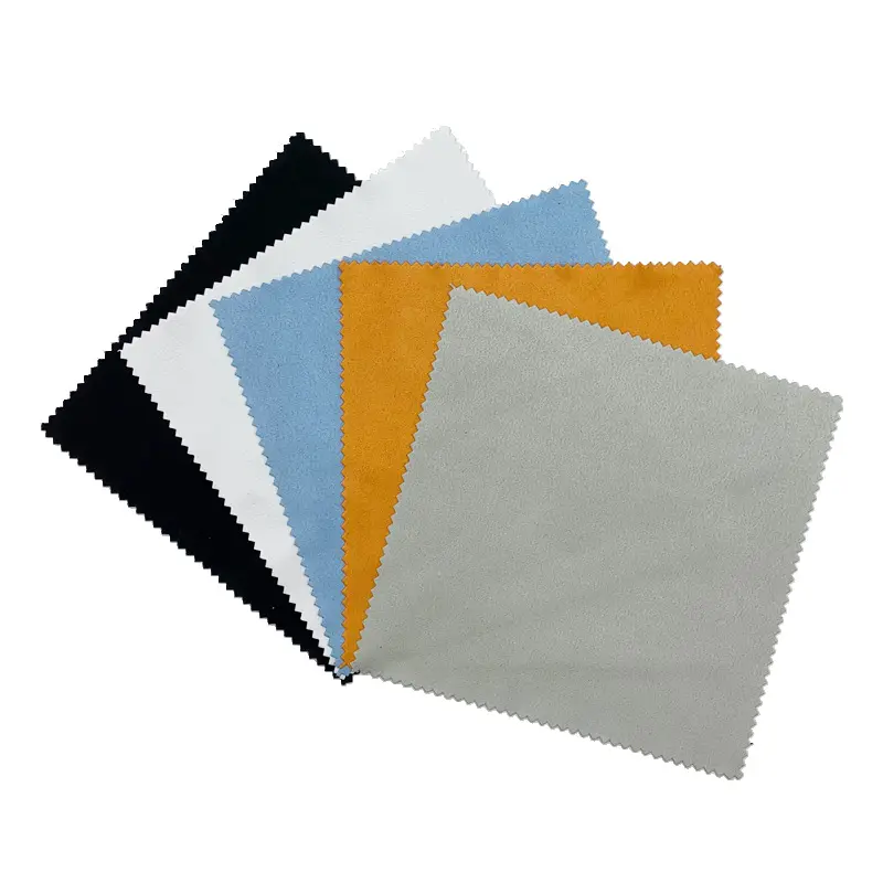 Popular Wholesale Customized Logo Hot Sale Wiping Lens Screen Island Silk Suede Microfiber Glasses Cleaning Cloth