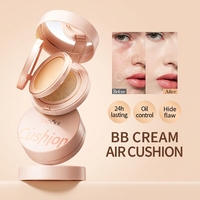 SADOER 2-in-1 BB Cushion Foundation 8g+12g Warna Natural /Ivory Radiant Concealer & Setting Powder Set OEM Private Label MOQ Rendah