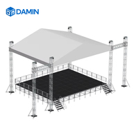 Structure modulaire en treillis d'aluminium 6061-T6/6082-T2 argentée, certifiée ISO/CE/TUV, pour stands de salons professionnels