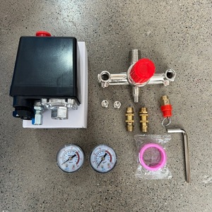 Contrôleur de pression pour compresseur d'air 90-120Psi, interrupteur automatique avec jauges et raccords pour accessoires de pompe à air - Product Image 2