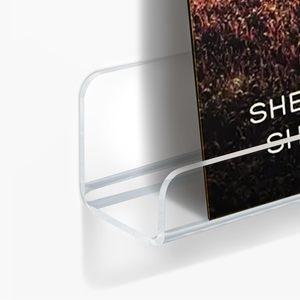 Étagère murale flottante en acrylique transparent sur mesure pour disques vinyles, <span class=keywords><strong>support</strong></span> d'affichage pour albums, étagère <span class=keywords><strong>invisible</strong></span> pour livres, vente en gros pour la maison - Product Image 3