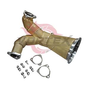 Tubería de Escape con Aislamiento Térmico Vortex Gold para Audi S4 S5 B9 B9.5 3.0T V6 EA839 2017-2026, Sistema de Tuberías Turbo de Competición - Product Image 3