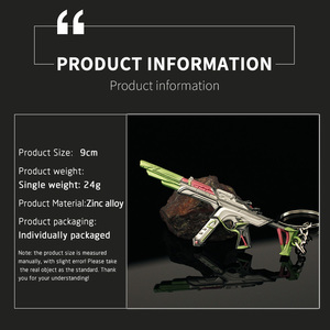 Porte-clés métal Valorant Sentinels of Light Spectre <span class=keywords><strong>jordan</strong></span> porte-clés killjoy modèle de pistolet court jouets cadeau de vacances porte-clés noël - Product Image 2