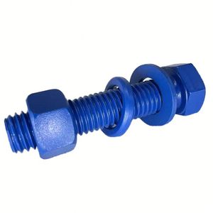 Boulons à bride et écrous hexagonaux à bride robustes en acier au carbone, fer et acier inoxydable M4 M6 M7 M7X32 pour l'assemblage d'équipements mécaniques - Product Image 1