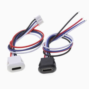 <span class=keywords><strong>Connecteur</strong></span> <span class=keywords><strong>USB</strong></span> Type <span class=keywords><strong>C</strong></span> 4 broches femelle avec boucle de fixation, prise de charge haute intensité 3A, prise de charge <span class=keywords><strong>USB</strong></span>-<span class=keywords><strong>C</strong></span> - Product Image 1