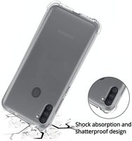 Coque transparente en Tpu pour Samsung, étui de téléphone Ultra fin pour Galaxy A11, A21, A31, A51, A71