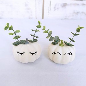 12 pièces de fausses citrouilles en mousse blanche, tailles assorties, style rustique, pour <span class=keywords><strong>Halloween</strong></span>, automne, Thanksgiving, Pâques, remise de diplôme - Product Image 3