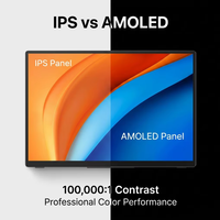 Moniteur portable 16 pouces avec support magnétique, écran IPS 2,5K non tactile, rétroéclairage LED 60Hz, haut-parleur intégré, conçu pour ordinateur portable