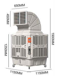 Prezzo di fabbrica mobile e opzionale presa d'aria con grande capacità di acqua scatola e più grande volume di aria evaporativo refrigeratore d'aria - Product Image 2