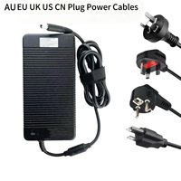 Adaptateur secteur pour ordinateur portable 19V 19.5V 180W 230W 330W noir, plusieurs embouts DC, boîtier fin et épais, compatible avec tous les ordinateurs portables Delta