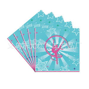 Fournitures pour fête de ballet, nappes jetables, assiettes, ensemble de couverts pour danseurs, décorations pour fête d'anniversaire d'enfants - Product Image 5