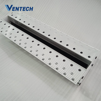 Grille linéaire AC encastrée au plafond, design esthétique, avec diffuseur et barres de ventilation personnalisables