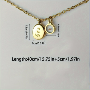 Collar Inspirador con Colgante de Semilla de Mostaza, Joyería con Mensaje de <span class=keywords><strong>Fe</strong></span> sobre el Miedo, Collar con Dije de Ser la Luz para Mujer, Regalos - Product Image 5