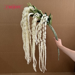 Nuovo Arrivo: Fiori Artificiali in Schiuma, <span class=keywords><strong>6</strong></span> Rami <span class=keywords><strong>di</strong></span> Amaranto Bianco e Verde, Piante Pendenti per Decorazioni Matrimoniali e Domestiche - Product Image 2