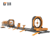 Soudeuse CNC automatique LUTENG pour cages en acier, machine industrielle de fabrication de cages à armatures pour projets routiers et ferroviaires.