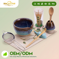 Ensemble Matcha Personnalisé : Bol avec Bec Verseur, Fouet en Bambou Bio, Kit Complet d'Accessoires pour le Thé Matcha Japonais