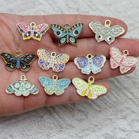 En gros Broche épinglette en émail Papillon, Phalène, Étoile, Lune, Insecte Rétro, en alliage plaqué argent, Badges, Bijoux animaux, Cadeaux pour femmes, filles et sacs
