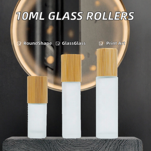 10ml <b>Amber</b>/Clear/Blue Glass for Bearing Essential Oil Roller <b>Bottles</b> with Screw Cap for Skin Care Serum/ - Product Image 2