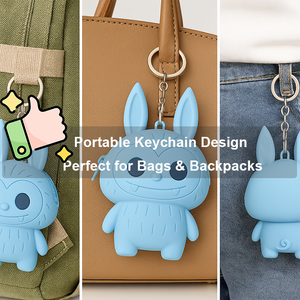 Cute <b>IP</b> Design Silicone Coin Purse Keychain Soft Waterproof Zipper Coin Pouch Cartoon Mini Keychain Wallet for Kids & Girls - Product Image 3