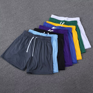 Pantaloni sportivi da <span class=keywords><strong>basket</strong></span> estivi ad asciugatura rapida da uomo stile americano <span class=keywords><strong>pantaloncini</strong></span> in rete a tre punti vita a metà Look Casual da spiaggia - Product Image 1